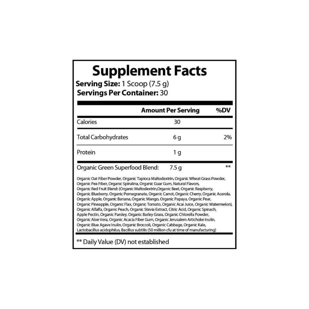 Organic Super Greens - Watermelon