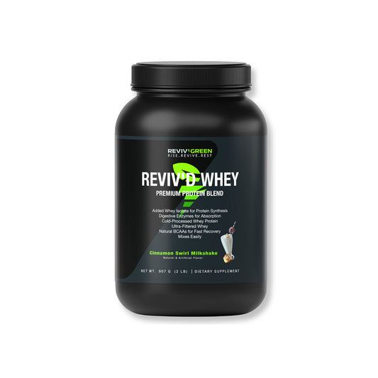 REVIV'D WHEY 2lb 100% Whey Isolate Vanilla – 30 servings