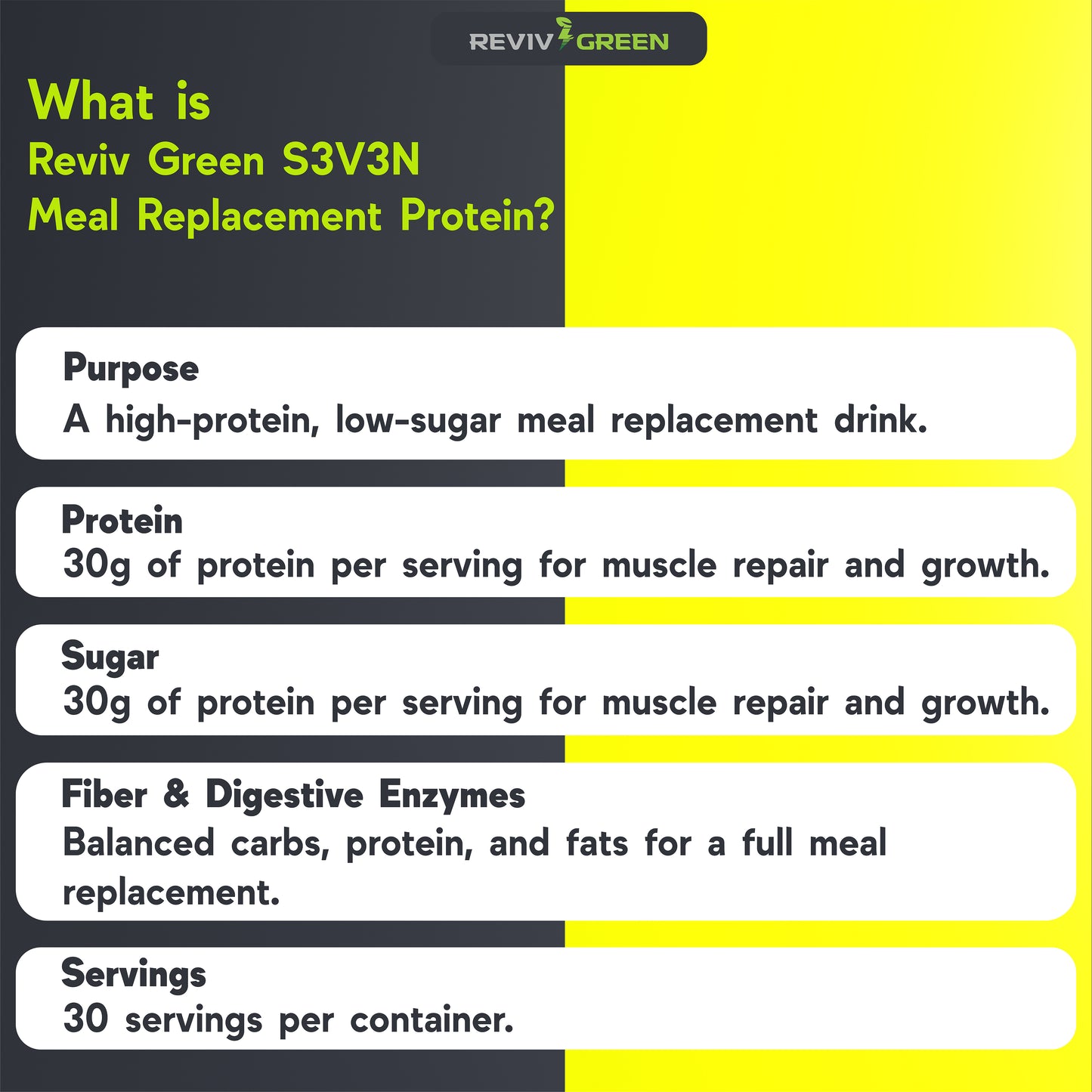 S3V3N Meal Replacement Protein